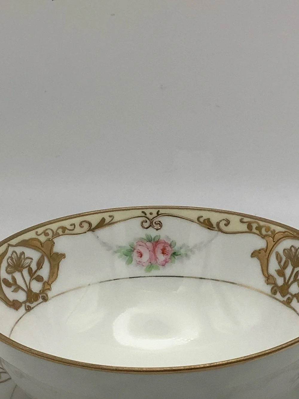 Antique Hand  Painted Nippon Footed Bowl